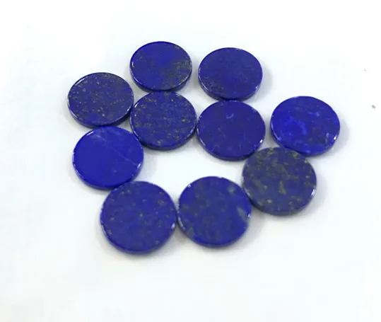 

100% Natural Lapis Lazuli Bead Cabochon Round Gem Stone Jewelry Flat Cabochon Ring Face,Flat Bottom,5pcs/lot fress shipping