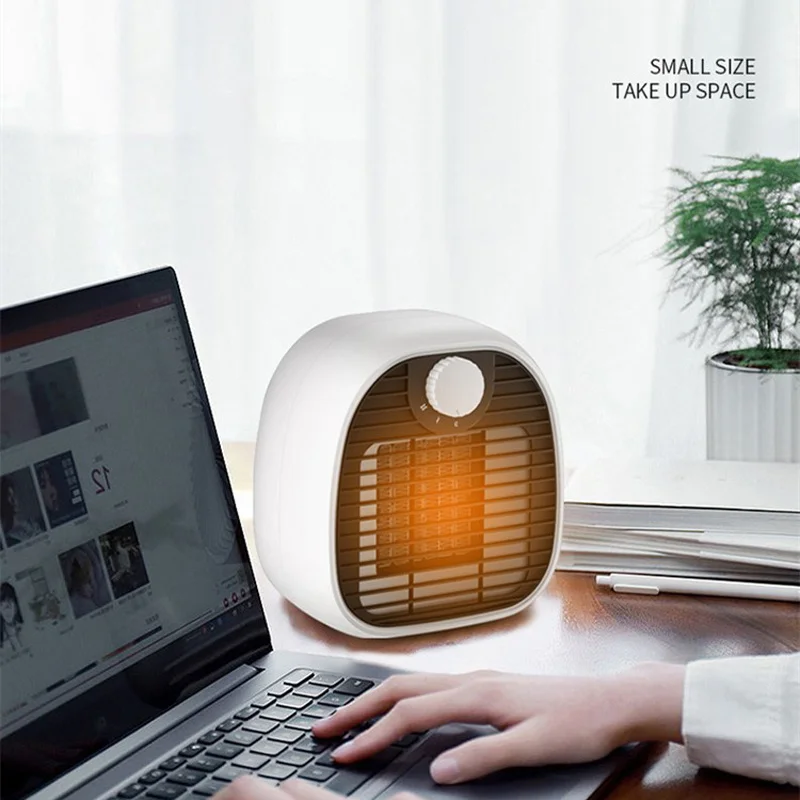 2020 New Electric Heater Household 1000w High-power Desktop Energy-saving Heating Fan Quickly Heats Up In 3 Seconds | Бытовая техника