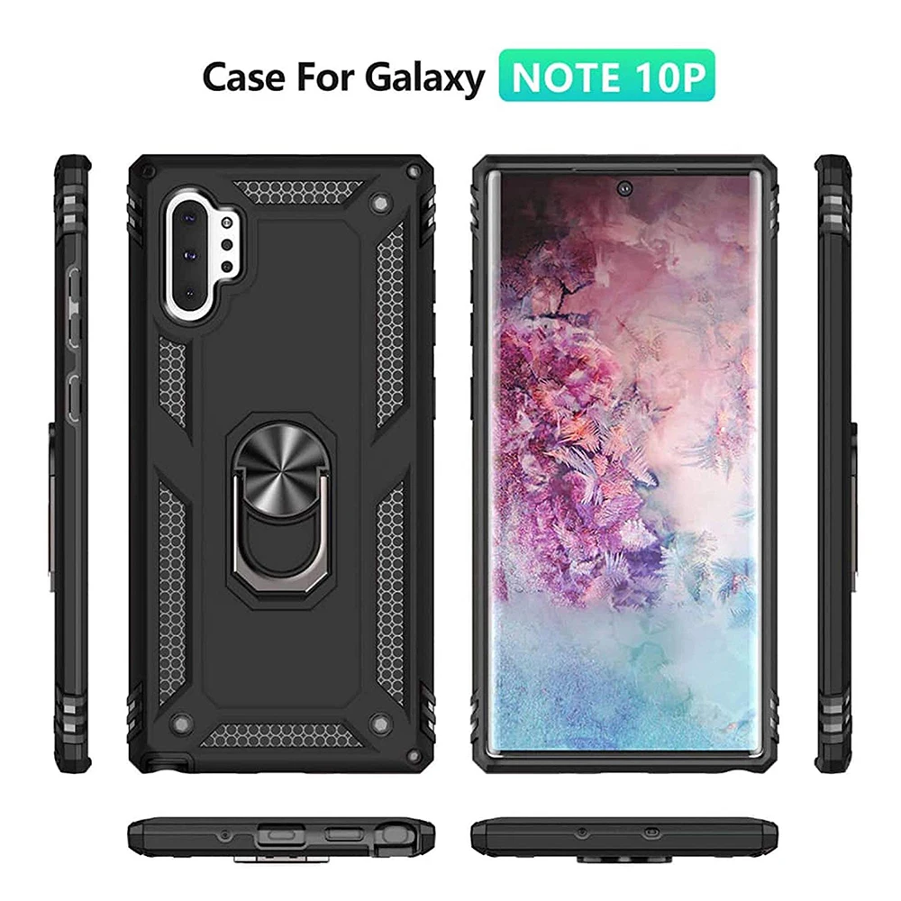 Чехол для samsung Galaxy Note 10 S10 S9 S8 Plus S10E 9 8 S8Plus кольцо Броня подставка противоударный