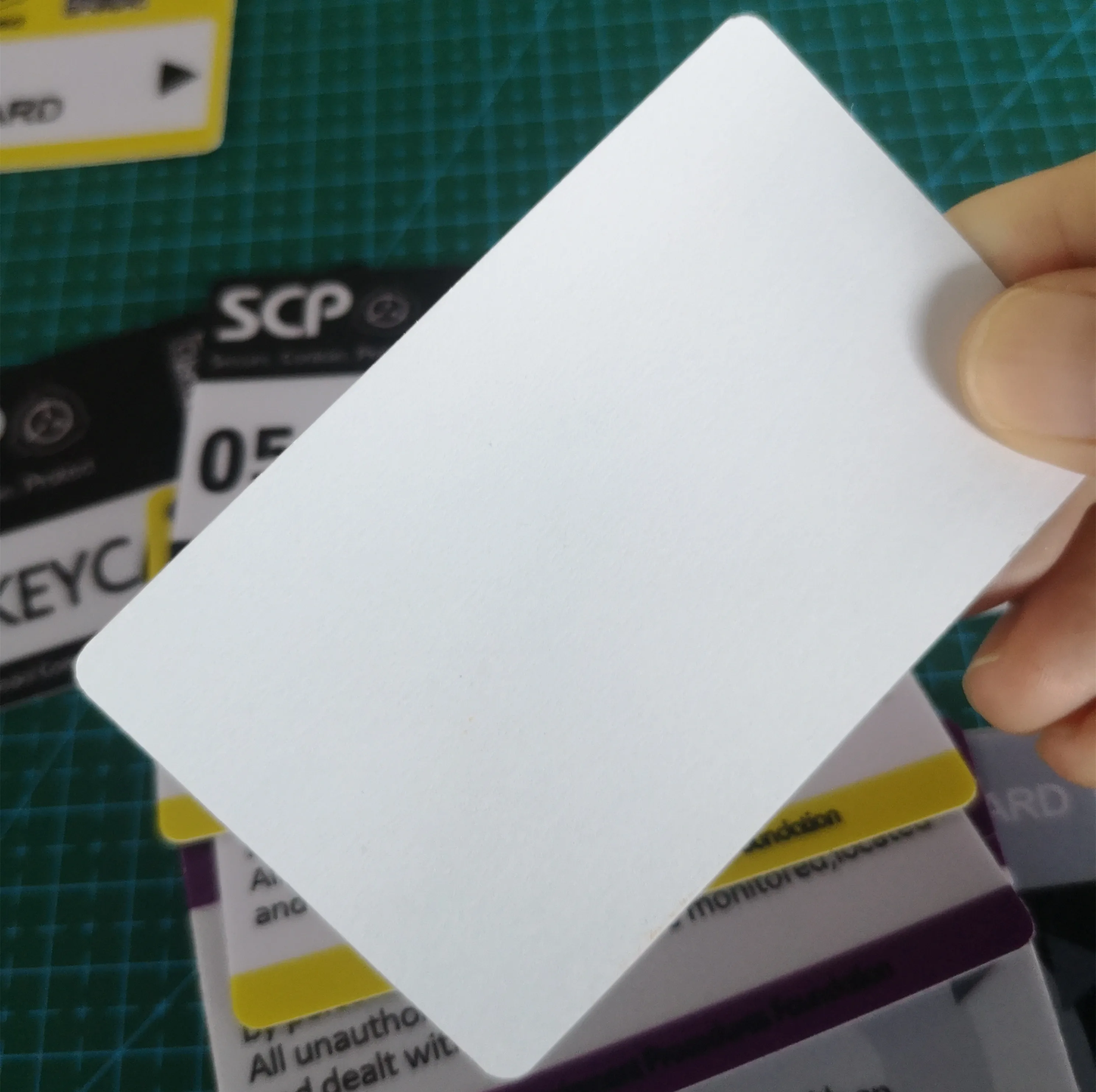 

SCP CARD,scp secret foundation cards,Card Stickers Special Logo Cosplay Access Grade Card MG-1