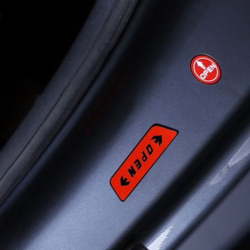 Модификация дверных наклеек предупреждение о открытии двери отражающие