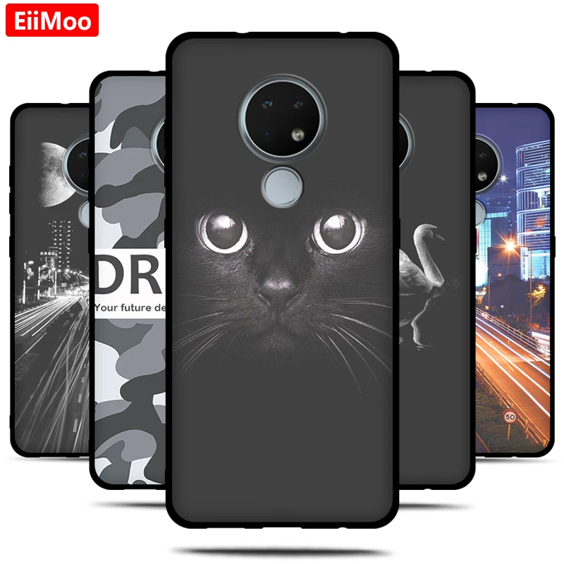 Силиконовый чехол EiiMoo для Nokia 6 2 7 с милым мультяшным принтом мягкий накладка из