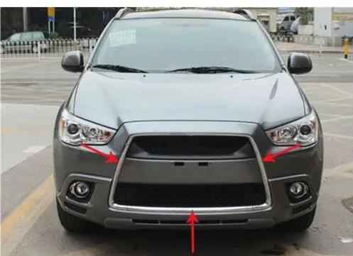 Хромированная решетка из АБС-пластика отделка вокруг гоночных грилей световой