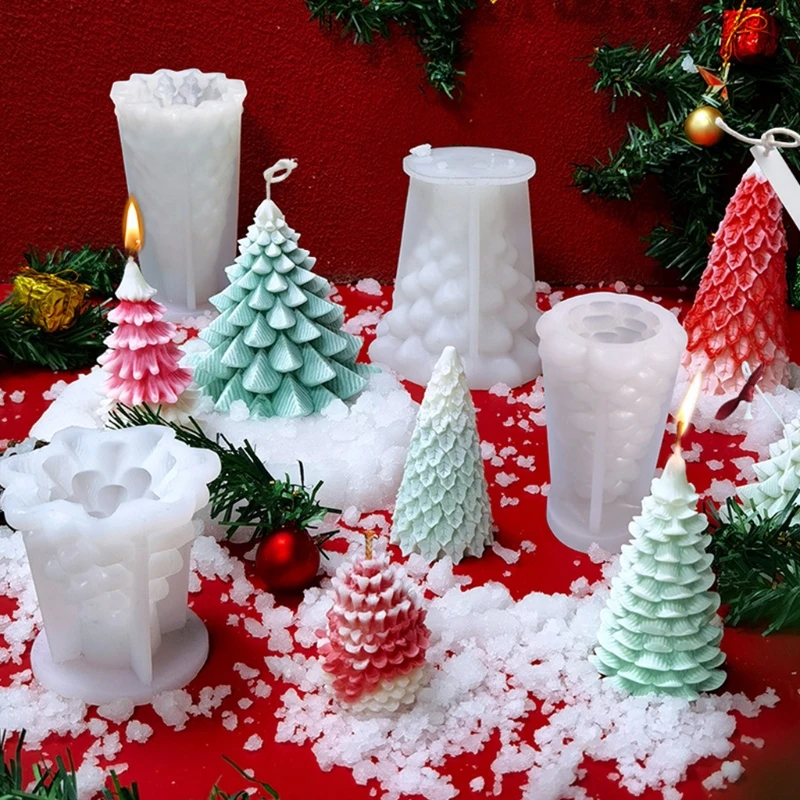 

Large Luoye Christmas Tree Shape Silicone Mold for DIY Decoration Making Soap