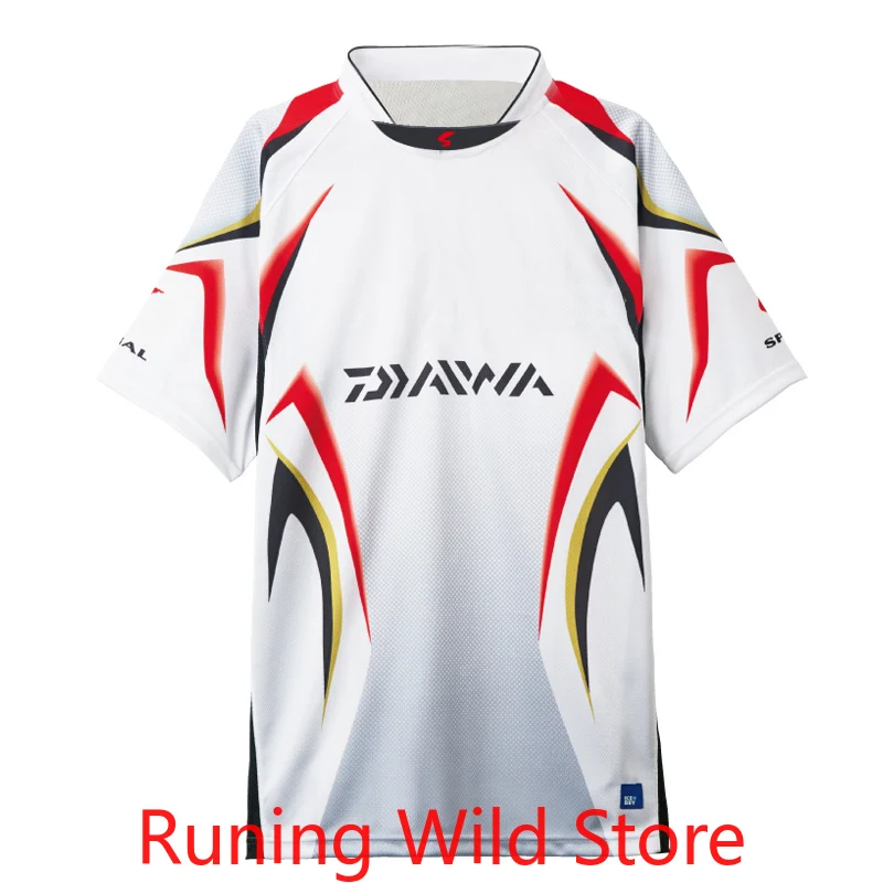 

2021 DAWA Large Size Fishing Shirt Quick Dry Cycling Hiking Jersey Summer Fishing Clothing Sunscreen Short sleeve Fishing Jersey
