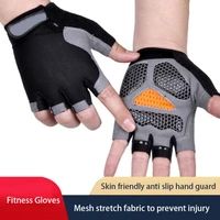 bicycle gloves fitness half gloves for men and women outdoor sports non slip sweat absorbent breathable thin half finger sports