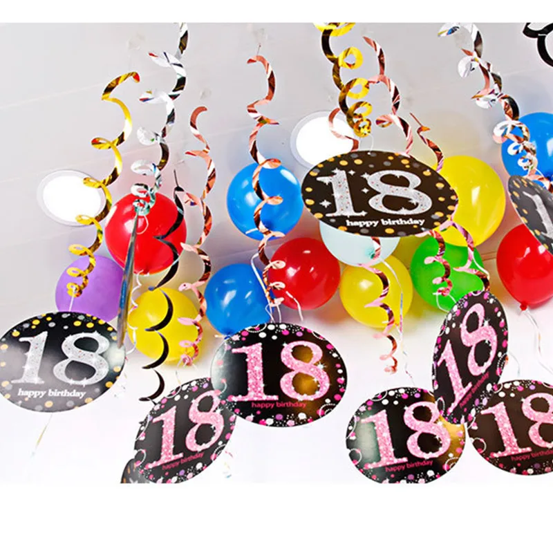 Новинка подвеска из ПВХ 18 лет 30 60 украшение на день рождения фоновое для