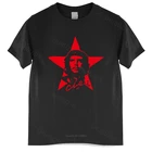Мужские яркие свободные топы Che Guevara, футболка для мужчин, Брендовая женская футболка унисекс с красной звездой, повседневные футболки