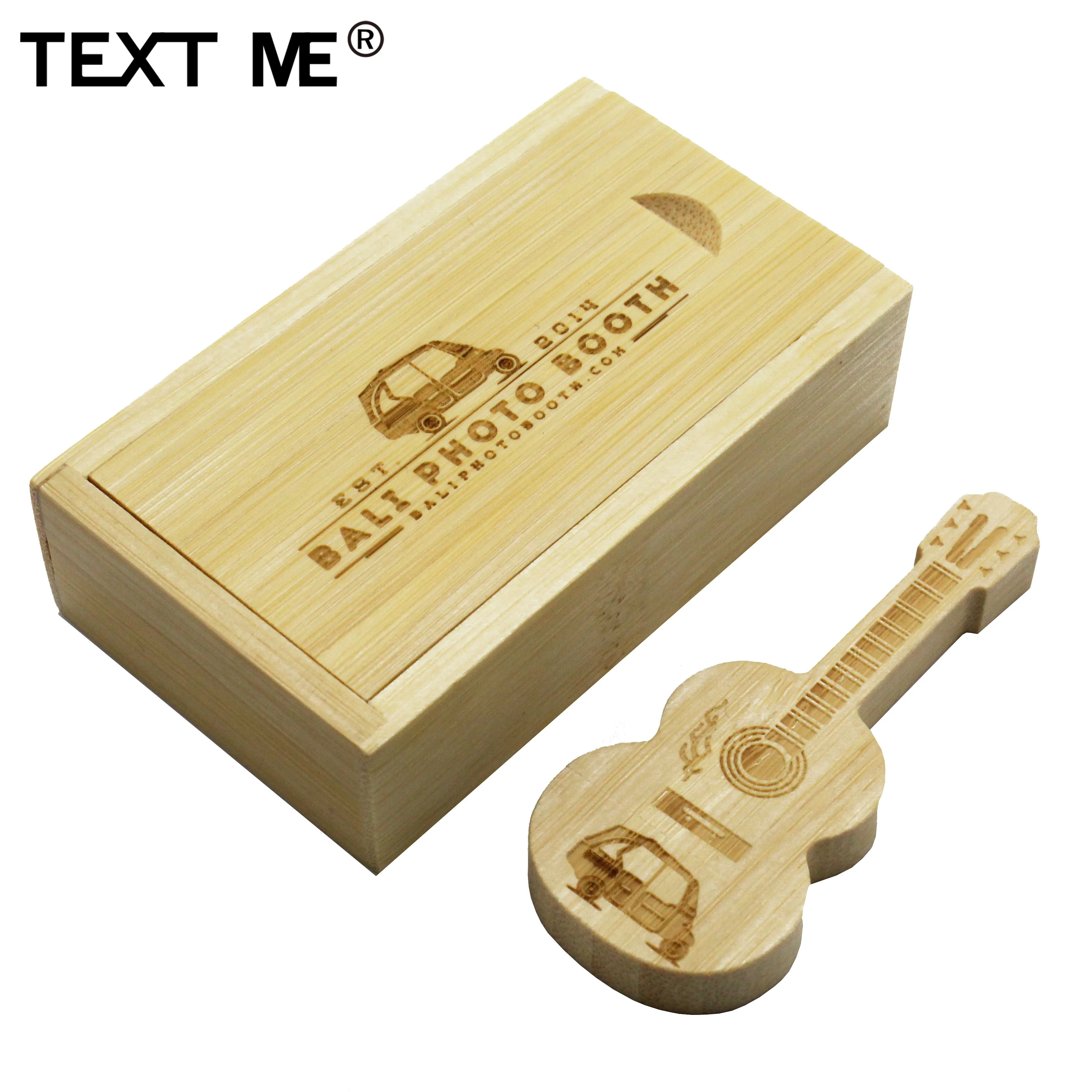Usb флеш накопитель TEXT ME в деревянной бамбуковой коробке с логотипом 4 ГБ 8 16 32 64 usb 2 0