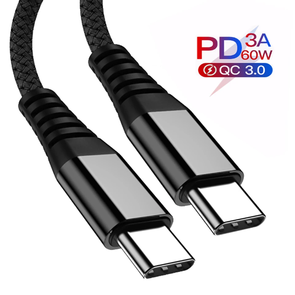 Кабель usb type C для Macbook Pro USBC PD 60 Вт шнур быстрой зарядки USB мобильного телефона samsung