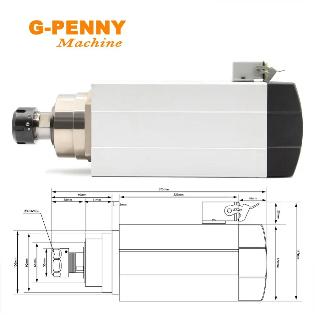 G-PENNY MACHINE двигатель шпинделя ER32 6 кВт