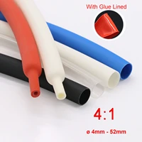 1m colorful 41 heat shrink tube with glue dual wall tubing electrical wire cable insulation sleeving 468121620243240mm