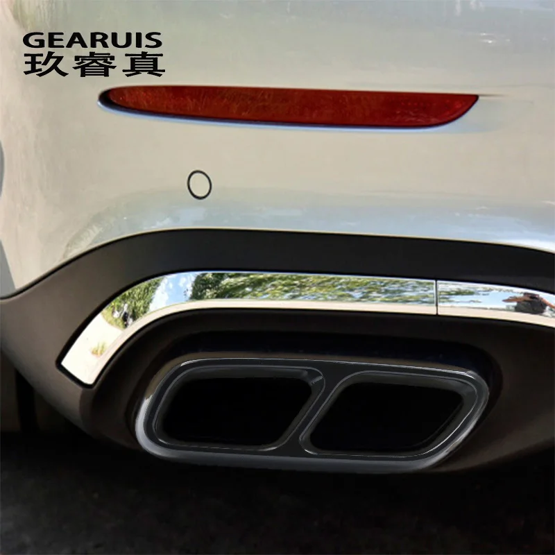 

Car Styling For Mercedes Benz C Class W206 Exterior Accessories Auto Tail Throat Exhaust Pipe Accessories Cover Stickers Trim