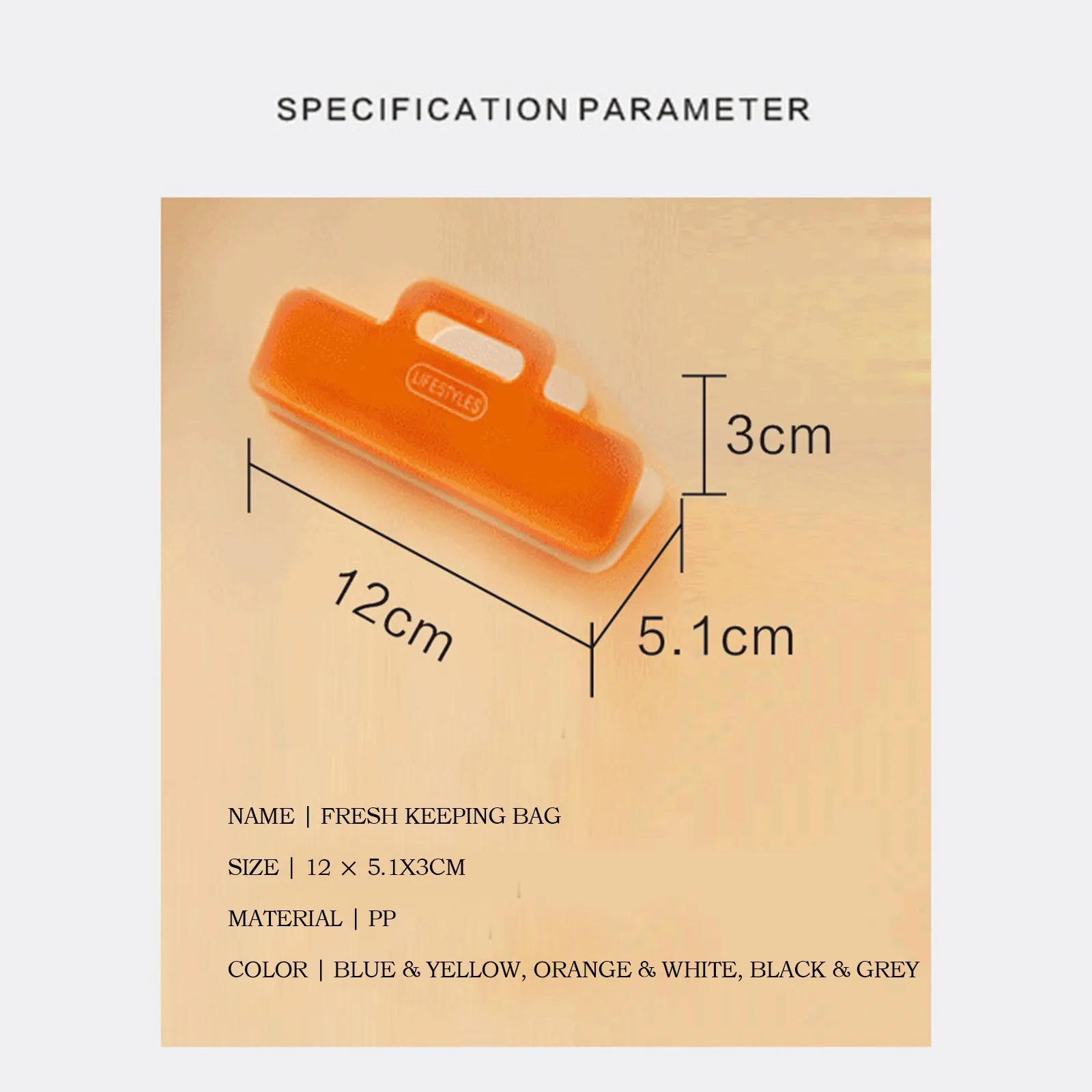 

Kitchen Fresh Bag Finishing Sealing Clip Home Food Preservation Sealing Tool Cli Mini Portable Food Sealing Clip Kitchen tool