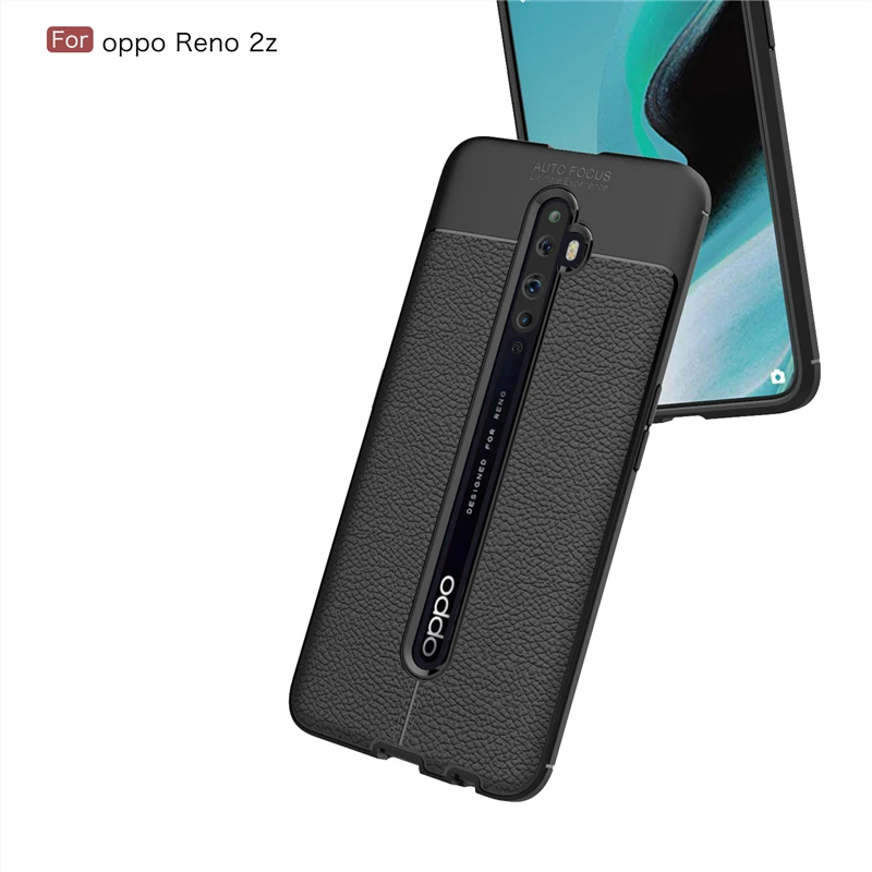 Чехол Wolfrule для Oppo Reno 2Z модный силиконовый Прочный Гибридный чехол в стиле личи Reno2