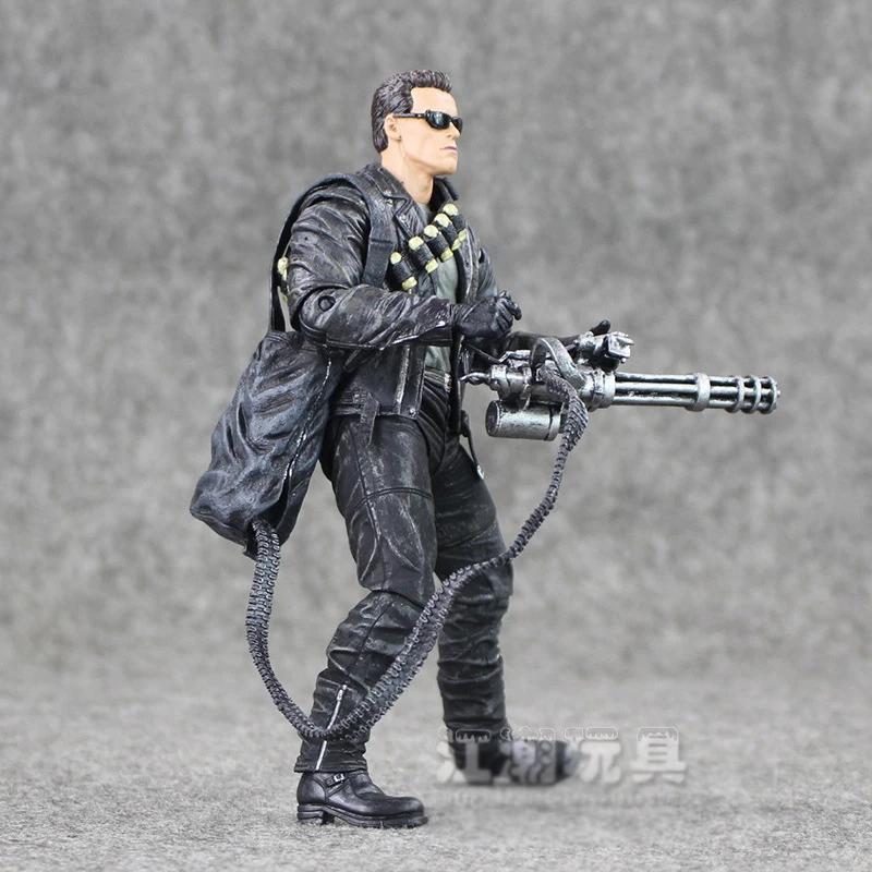 NECA Terminator 2 Судный день T-800 Арнольд Шварценеггер ПВХ фигурку Коллекционная модель