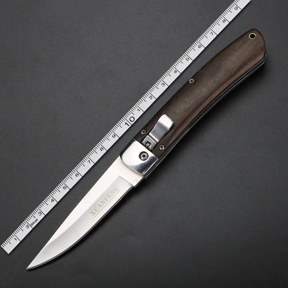 

CN Outdoor Folding Knife Portable Short Knife Quick Open Pocket Knife Camping Survival Knives Utility Wild Hunting Knife