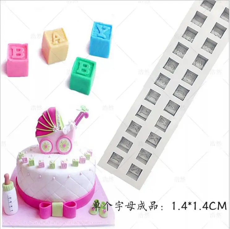 Силиконовая форма для шоколада 26 букв английского алфавита конфет батончик