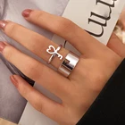 Парные кольца в стиле панк парные кольца модные открытые кольца на указательный палец Набор геометрических колец для женщин и девочек ювелирные изделия