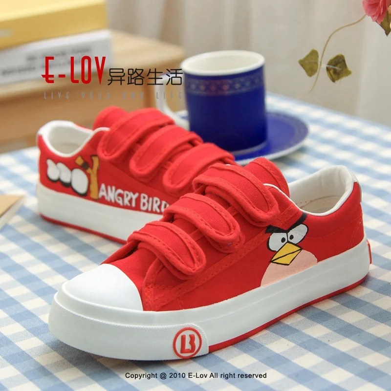 Парусиновая обувь для мальчиков и девочек Расписанные вручную Мультфильмы