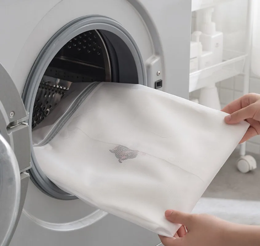 

200pcs Mesh Laundry Bag Polyester Laundry Wash Bags Coarse Net Laundry Basket Laundry Bags for Washing Machines Mesh Bra Bag