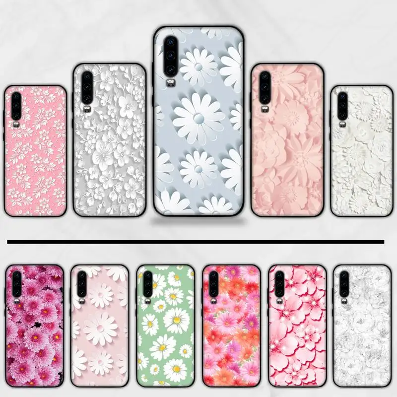 

flower beautiful Phone Case For Huawei honor Mate P 9 10 20 30 40 Pro 10i 7 8 a x Lite nova 5t cover funda shell