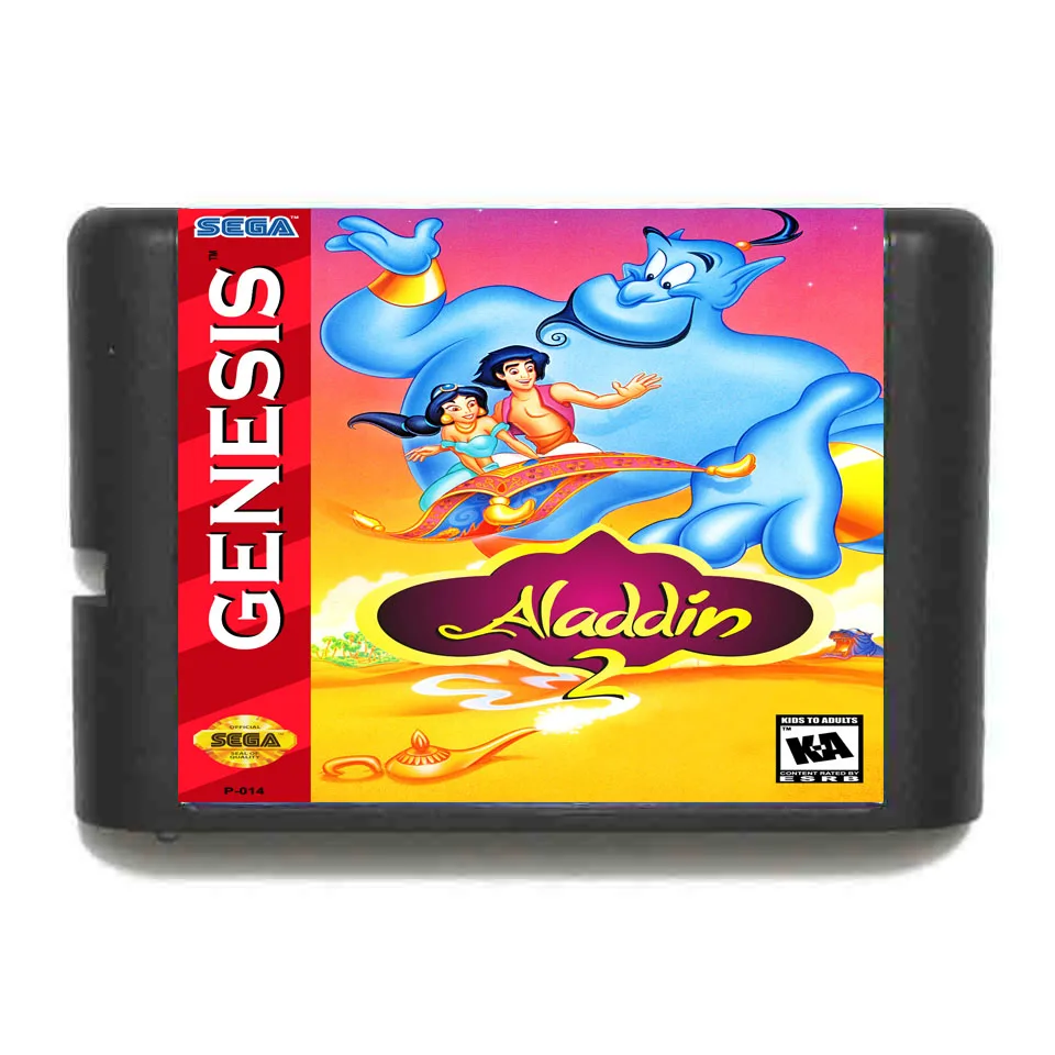 Игровая карта Sega MD Aladdin 2 для 16 битного картриджа картридж Megadrive Genesis system|Картриджи|