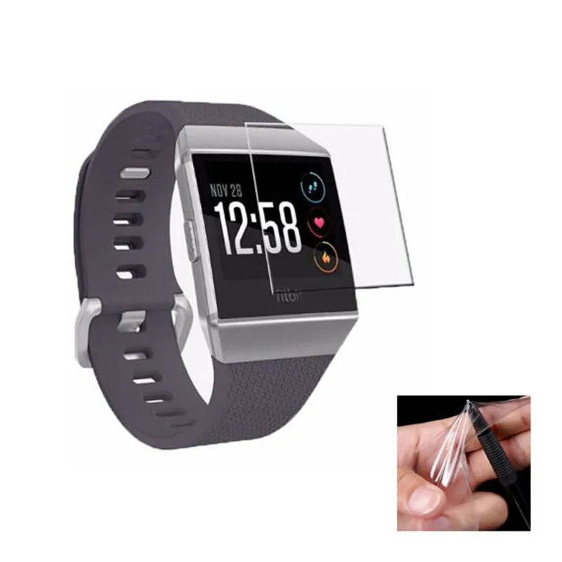 

Anti-scratch Soft TPU Ultra HD Clear Protective Film Guard For Fitbit ionic Smart Watch Full Screen Protector Display Cover