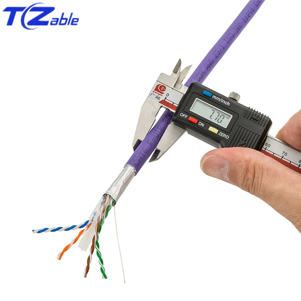Кабель RJ45 Ethernet CAT 6 медный экранированная витая пара для подключения компьютера к
