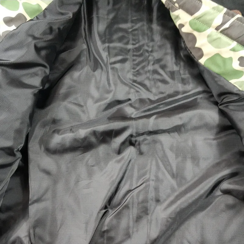 Men Halajuku Camouflage Padded  Winter Jacket Trench Coat For Outdoor Hunting Fishing Skate High Street