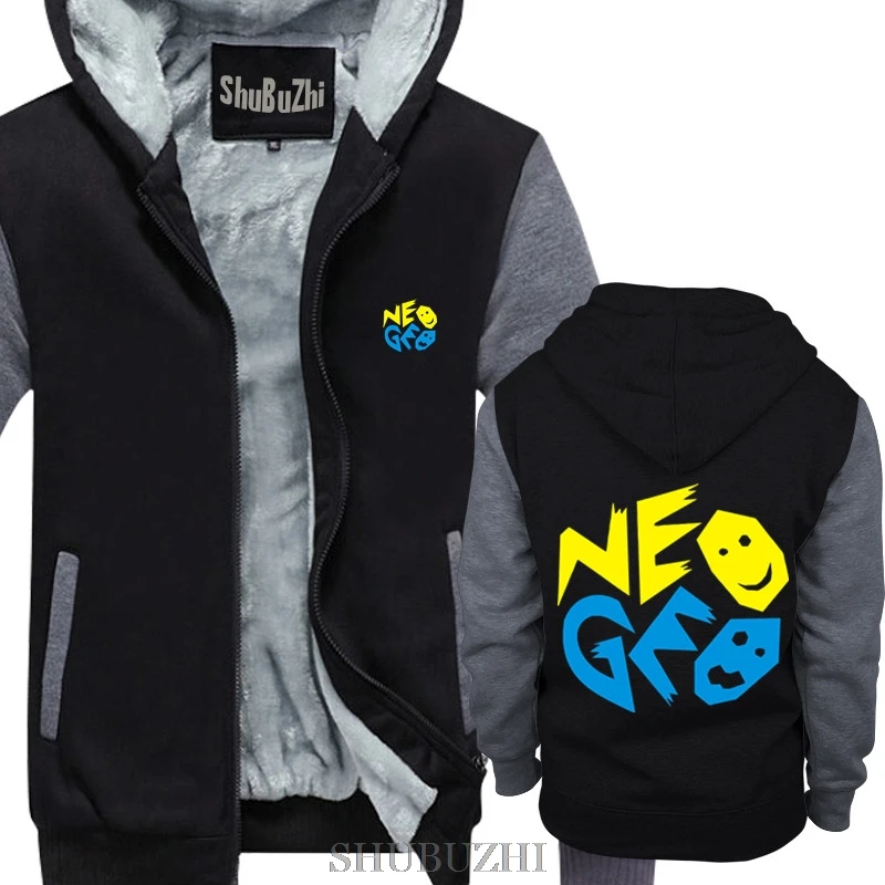 Зимние толстые толстовки для мужчин Neo Geo MVS человек на молнии пальто толстовки и теплое пальто флисовая куртка Прямая