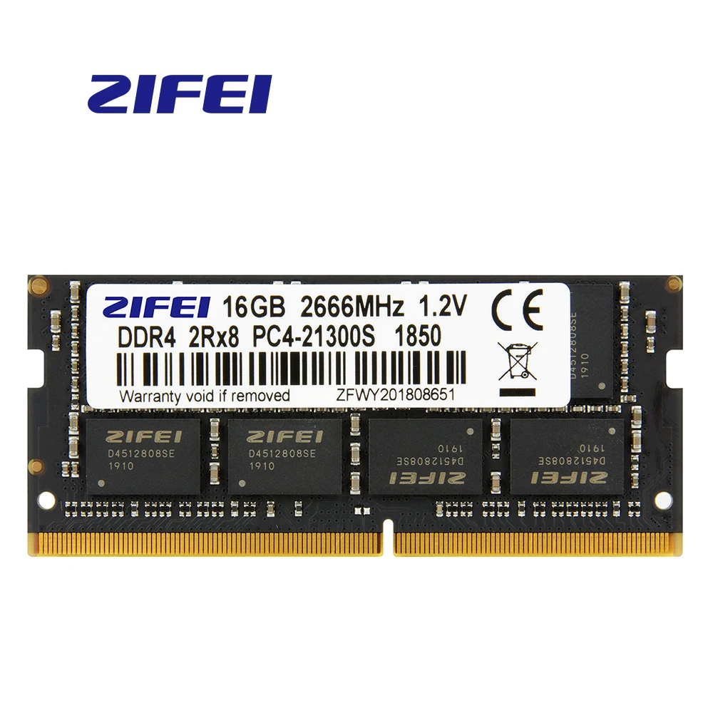 ZIFEI ram DDR4 16GB 8GB 4GB 32GB 2133MHz 2400MHz 2666MHz 260Pin SO DIMM модуль ноутбук память для