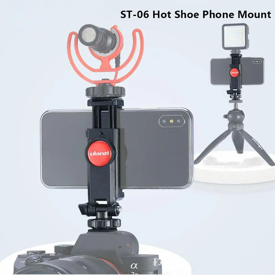 Вертикальный держатель для телефона съемки регулируемое крепление с креплением