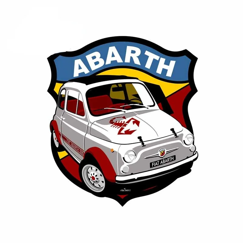 

Graffiti For Fiat Abarth 695 SS Car Stickers and Decals DIY 3D Funny Scratch-proof Anime Decals Simulation Fun KK13*12cm