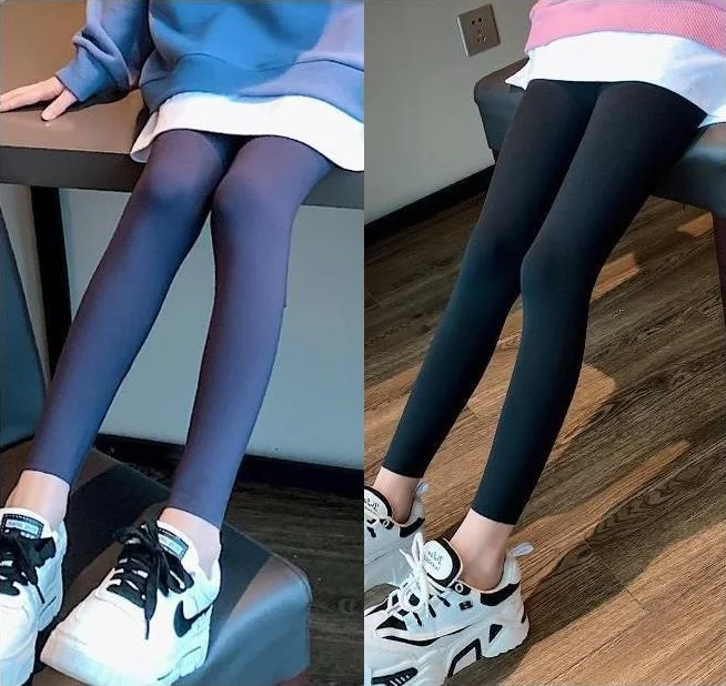 

Леггинсы для девочек, Новинка весна-осень, штаны для йоги, тонкие брюки до щиколотки с высокой талией для подростков и больших девочек KF1141