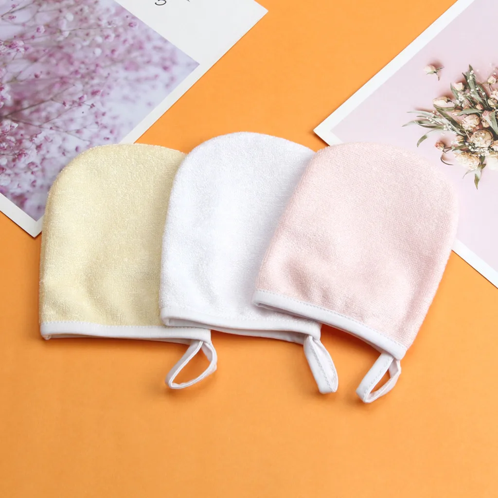 Перчатки для мытья лица 1 шт. мягкие многоразовые перчатки снятия макияжа