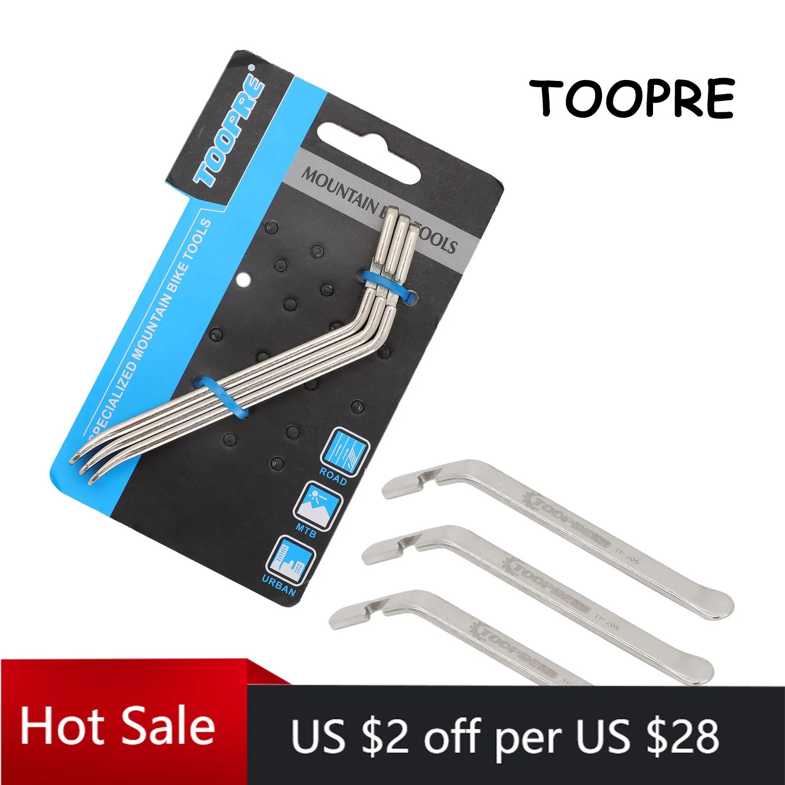 

3pcs Cycling Tire Lever Pry Up Tool Outdoor Mountain Bicycle Remover Repair Tools Stainless Steel Electrophoresis Bike Pry Bar
