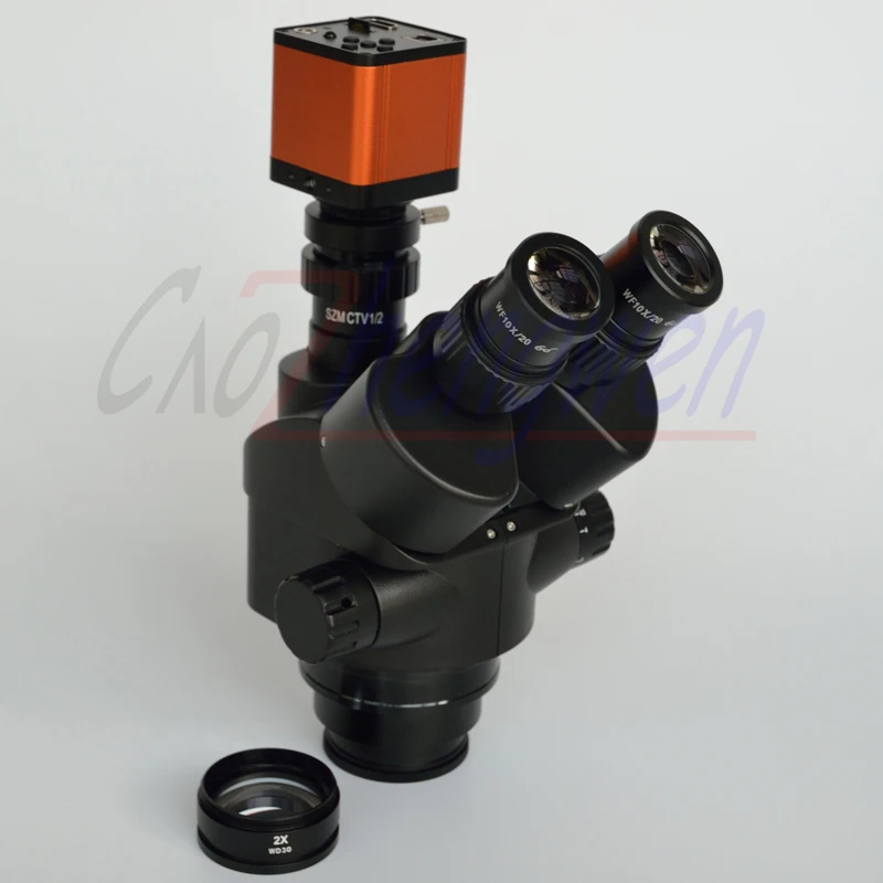 FYSCOPE 16MP HDMI 60SPF новый черный микроскоп 7X-90X Simul-Focal Тринокулярный зум стерео головка |