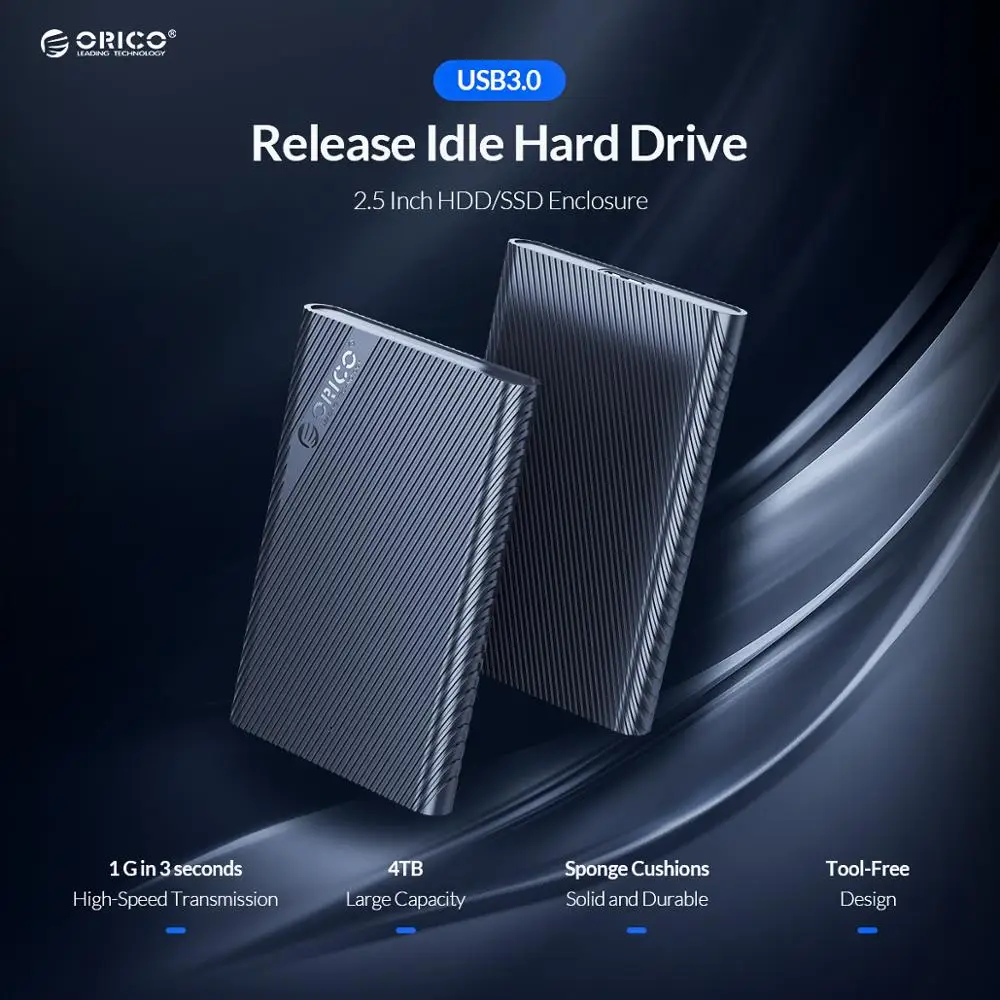 Корпус ORICO HDD 2 5 дюйма USB 3 0 на SATA Гбит/с Box HD внешний Caddy для Windows/Mac | Компьютеры и офис
