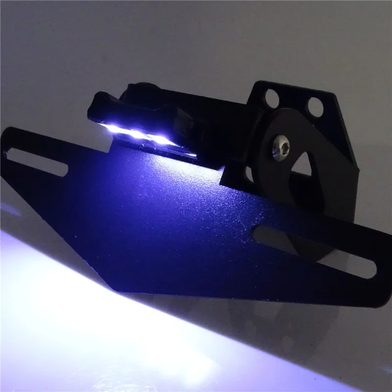 

Motorbike For Kawasaki Ninja 250 400 Z250 Z400 2018 2019 2020 2021 2022 License Plate Holder Frame with LED Light