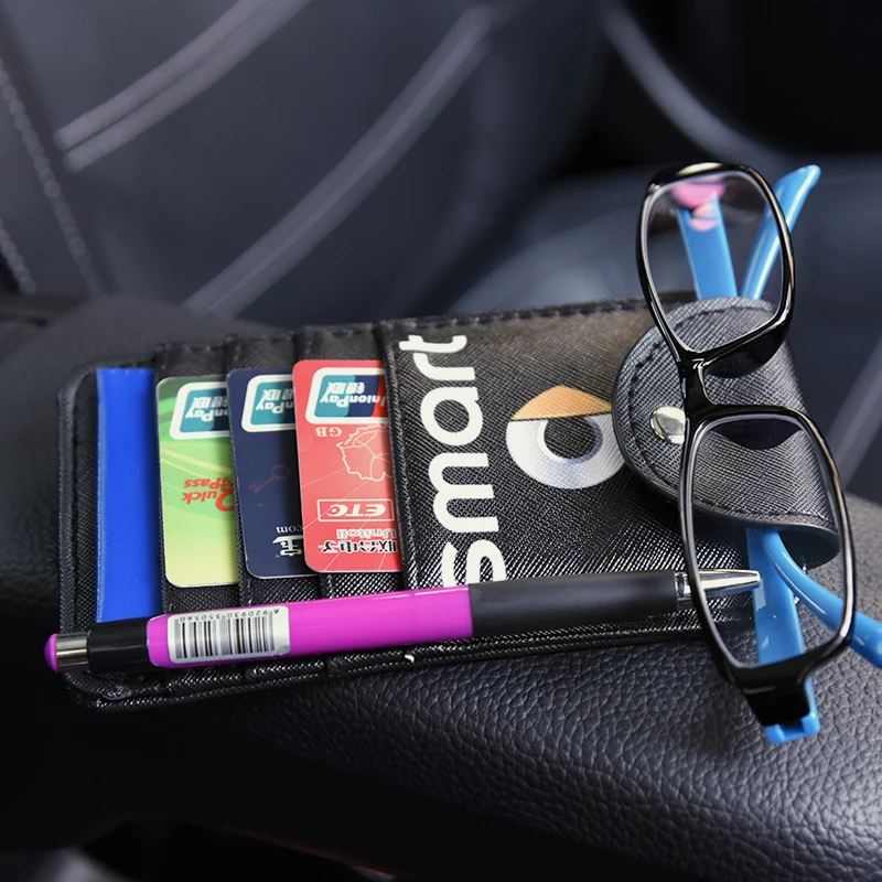 Автомобильный солнцезащитный козырек держатель карты зажим сумка Чехол