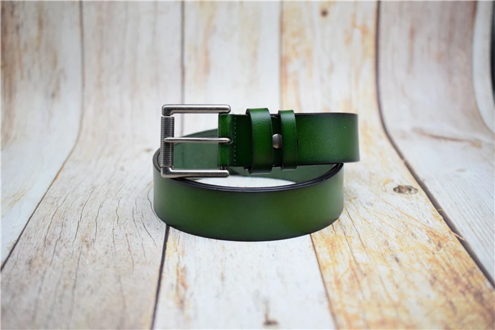 brown belt Genuine Leather Men Belt Black/green/coffee/blue Male Strap Large Size 90CM-130CM Quality Cow Waist Belts 2022 Man Jeans Belt mens black leather belt