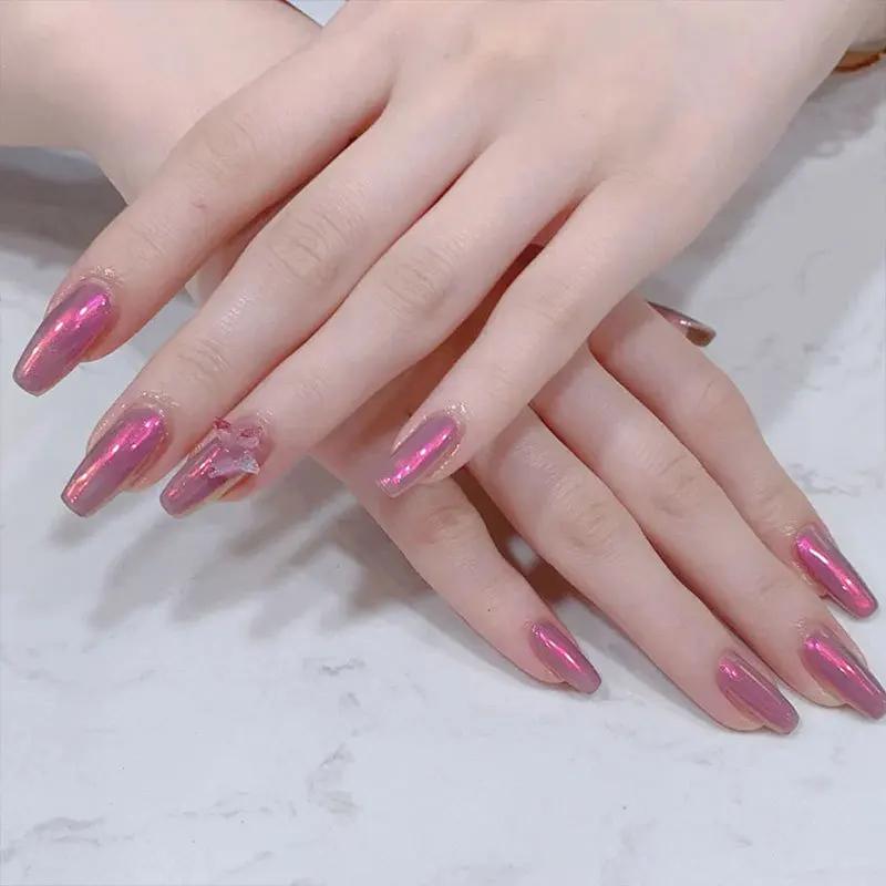 Голографический Сияющий пигментный порошок для ногтей Aurora Solid Nail Glitter Гель-лак