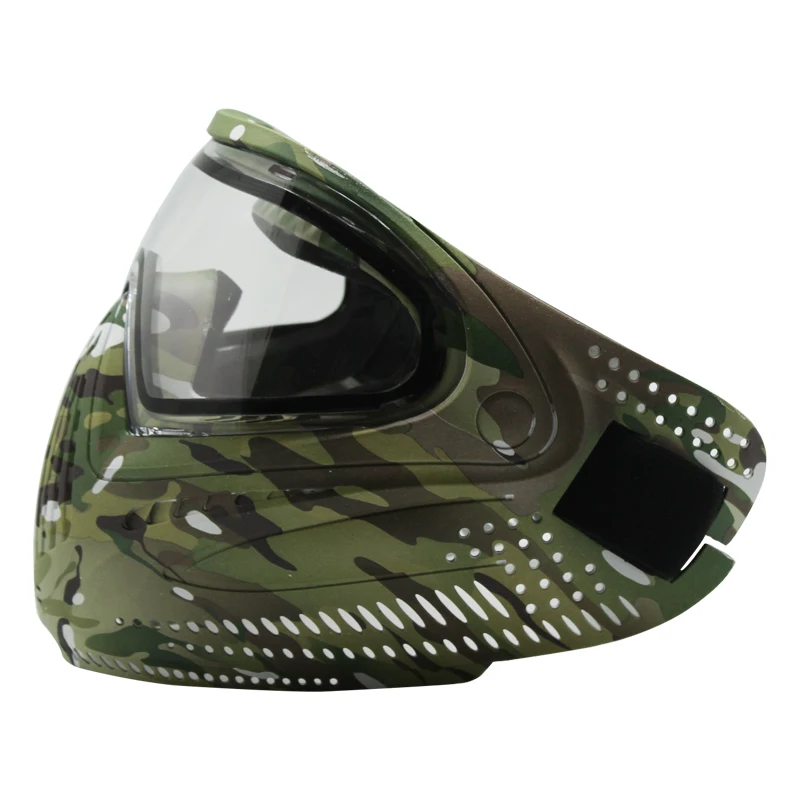 Большая камуфляжная Тактическая Военная пейнтбольная маска Lotus для страйкбола