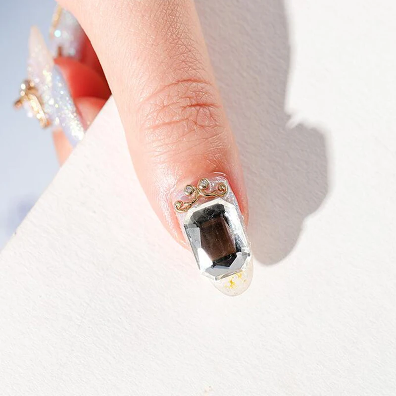 5 шт стеклянные кристаллы Стразы 3D Капля воды прямоугольный овальная водяная