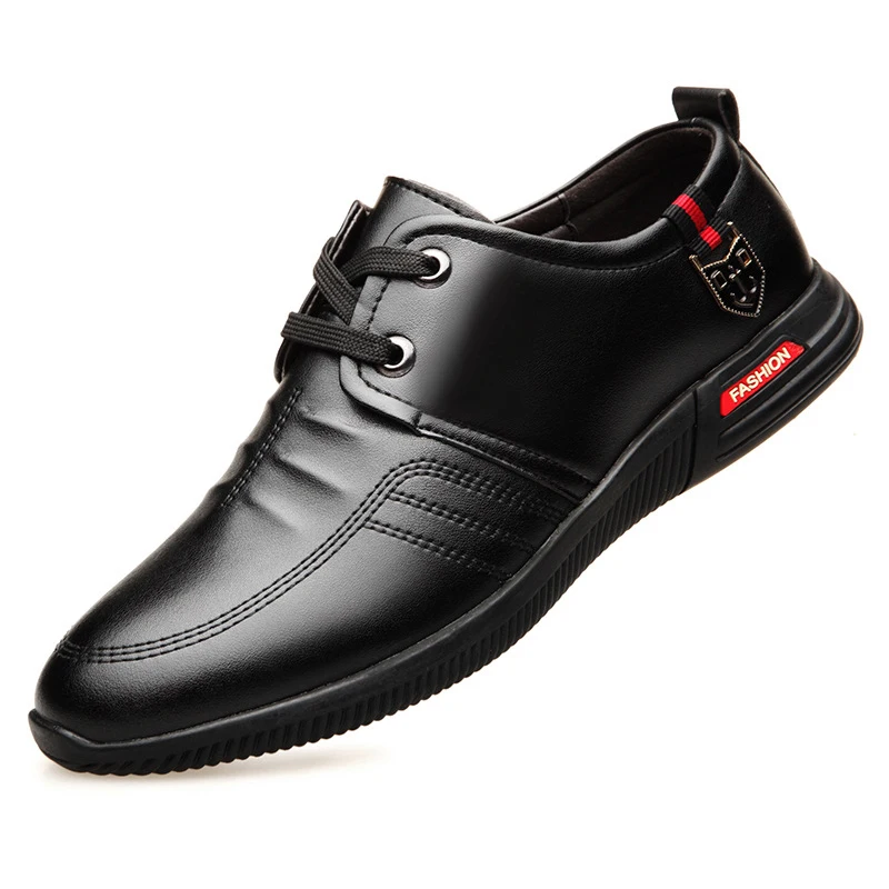 

Men's Leather Shoes Brand Retro Business Shoes for Men Loafers Moccasins Fashion Casual Adult Non-Slip Driving Shoes Men Flats