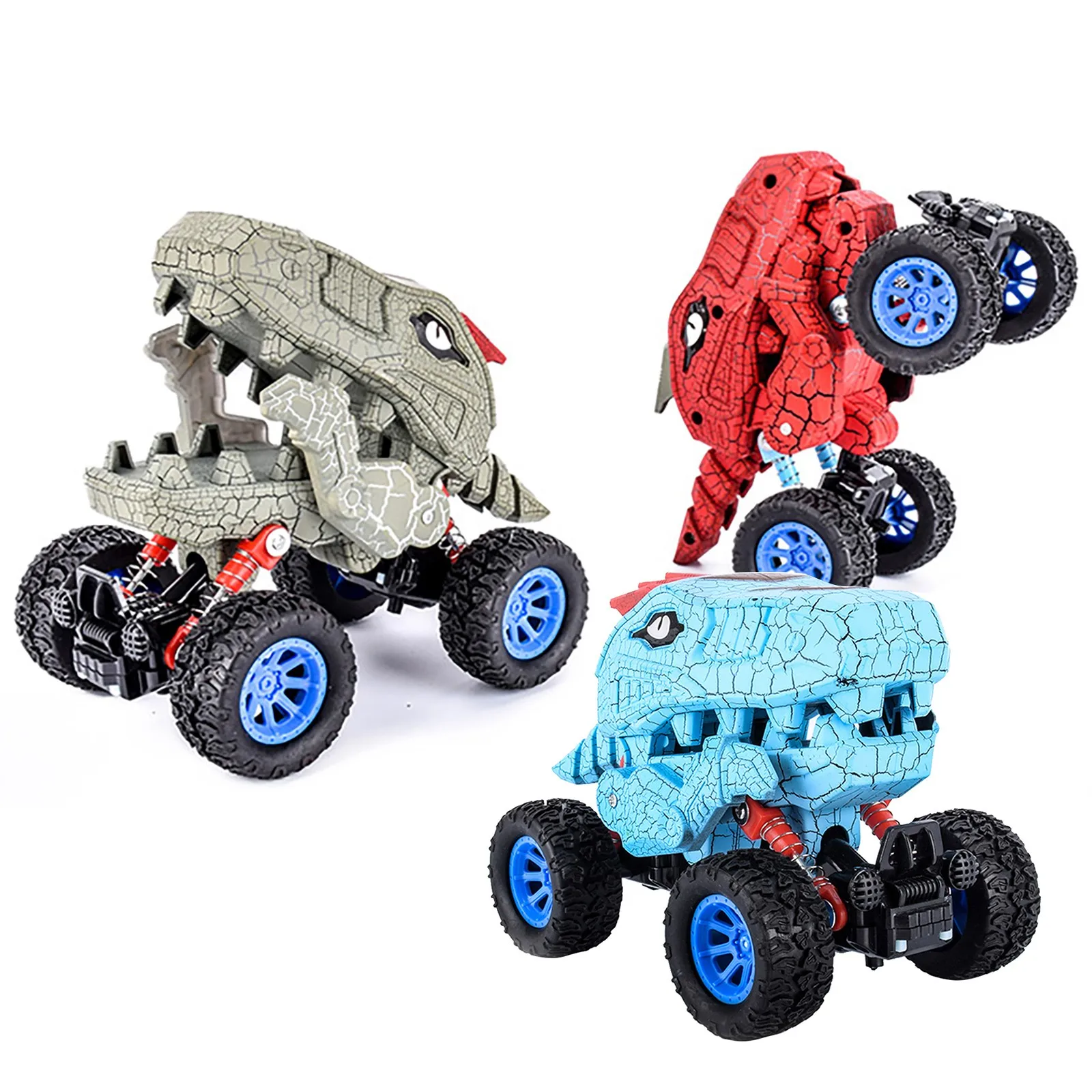 

Red Blue Gray Children's Diecasting Animal Car Dinosaur Pull Back Car Toy Suitable For 3-10 Year Old Kids Toy Vehicle Boy Gift