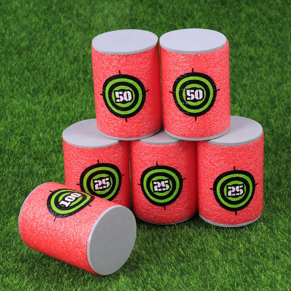 

VORCOOL 12pcs EVA Target Cans for Guns Games Bullet Bow Shoot Dart Blasters