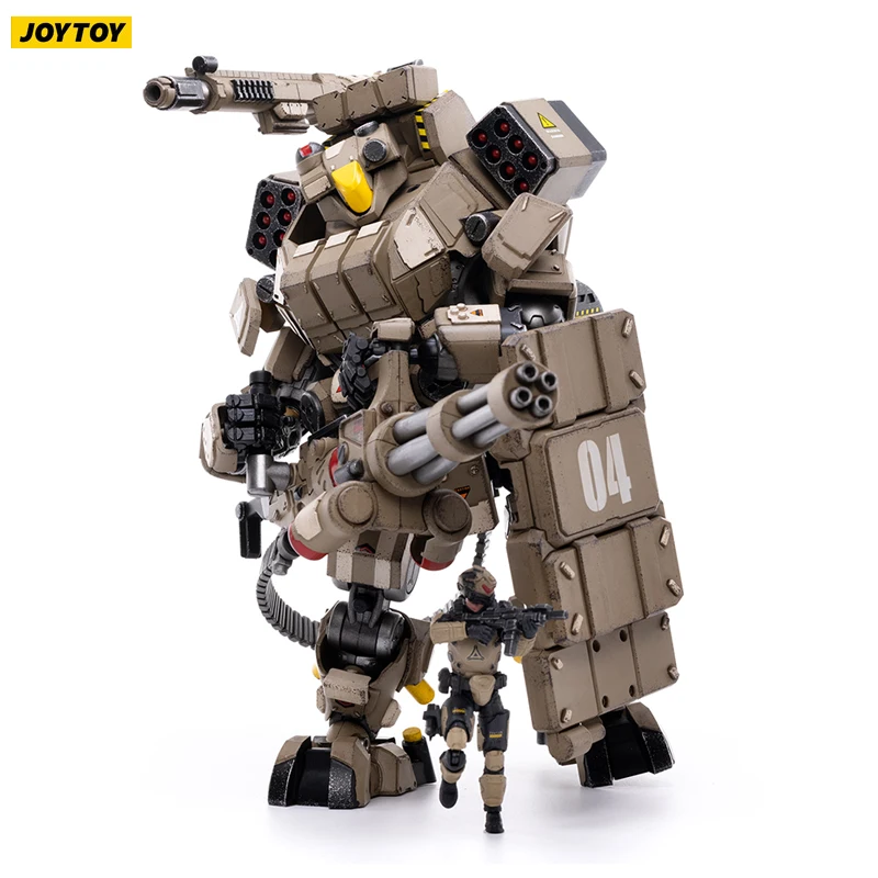 Экшн-фигурка солдатика JOYTOY 22 см Mech 7 5 1/25 Железный эвакуатор 04 Тяжелая Firepower Mecha