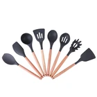 Термостойкие суповая ложка Кухня Инструменты гаджеты силиконовый шпатель дома Обеденный стол бар специальные Пособия по кулинарии кухонная лопатка Пособия по кулинарии наборы инструментов